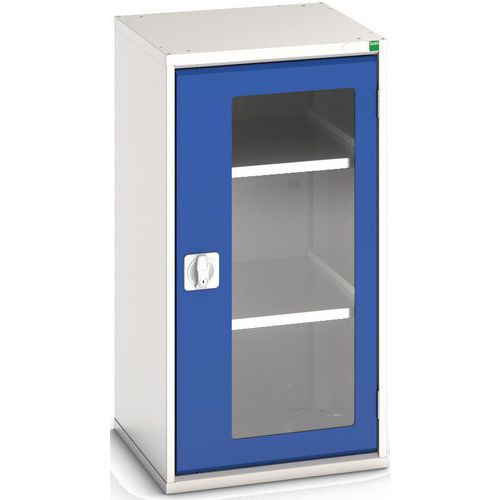 Hoge kast Verso 525x550x1000mm met raamdeur en 2 legborden - BOTT Hoge kast Verso 525x550x1000mm met raamdeur en 2 legborden - BOTT