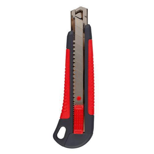 Cutter metaal softgrip met zelfblokkerend mes - Kores