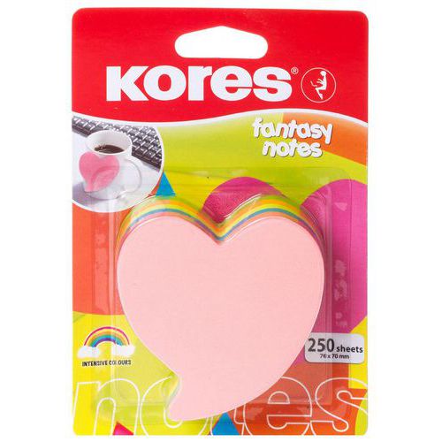 Herplaatsbare memo hartvorm - Kores Herplaatsbare memo hartvorm - Kores