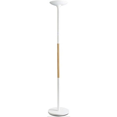 Staande ledlamp Pryska - Hout en wit - Unilux Staande ledlamp Pryska - Hout en wit - Unilux