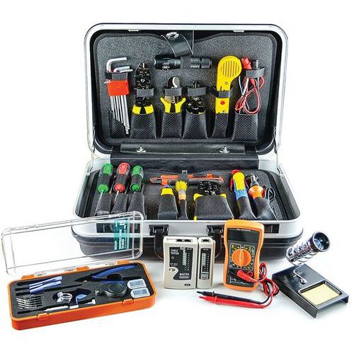 Malette à outils réseau - 55 pièces - Generique Malette à outils réseau - 55 pièces - Generique