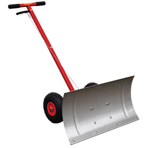 Chasse neige orientable manuel sur roue avec guidon - Cemo Chasse neige orientable manuel sur roue avec guidon - Cemo