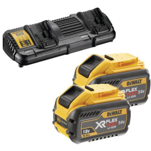 Accu starterspakket XR FLEXVOLT 2x accu + duolader - DEWALT Accu starterspakket XR FLEXVOLT 2x accu + duolader - DEWALT