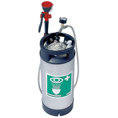 Draagbare fles rvs van 15 liter met handdouche - Hughes