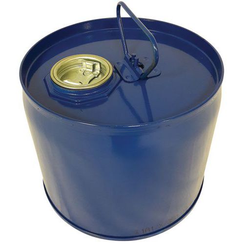 Fût 6L acier bleu avec bonde 2 vernis intérieur epoxy Fût 6L acier bleu avec bonde 2 vernis intérieur epoxy