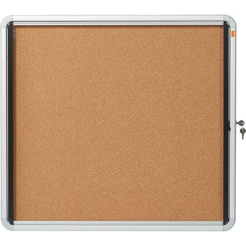 Binnenvitrine met draaideur Kurk 6xA4 Nobo Binnenvitrine met draaideur Kurk 6xA4 Nobo