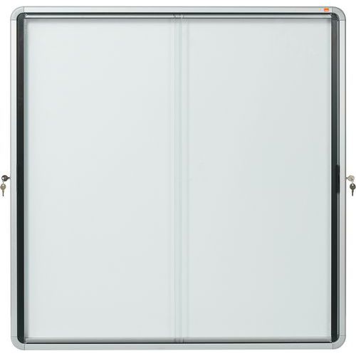 Binnenvitrine Magnetisch Schuifdeur metaal 12xA4 Nobo Binnenvitrine Magnetisch Schuifdeur metaal 12xA4 Nobo