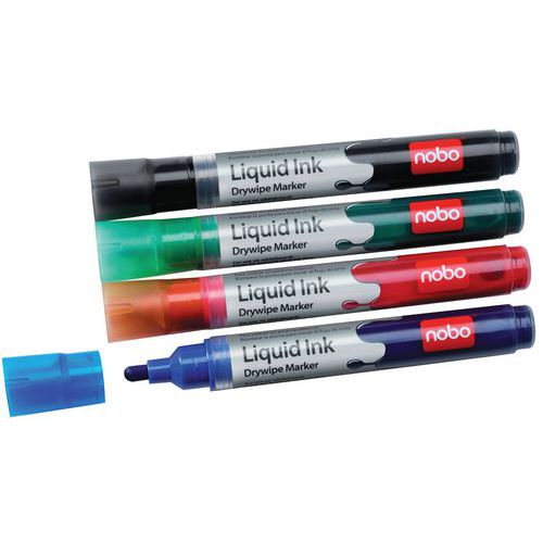 Markeerstift Drymarkers Nobo Liquid Ink Assorti Markeerstift Drymarkers Nobo Liquid Ink Assorti