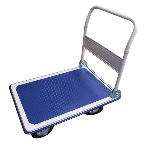 Transportwagen 300 kg met opklapbare rugleuning luchtband wielen Transportwagen 300 kg met opklapbare rugleuning luchtband wielen