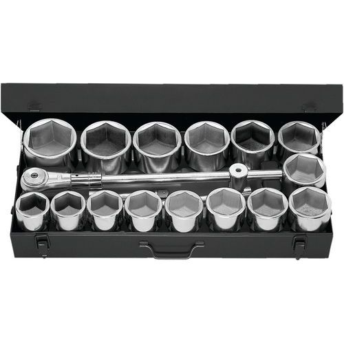 Plateau plastique pour coffret de douilles 1 pouces 6 pans