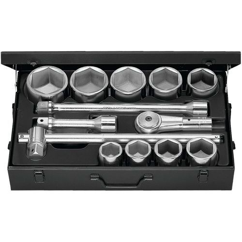 Plateau plastique pour coffret de 13 douilles 1 pouce 6 pans mètriques Plateau plastique pour coffret de 13 douilles 1 pouce 6 pans mètriques