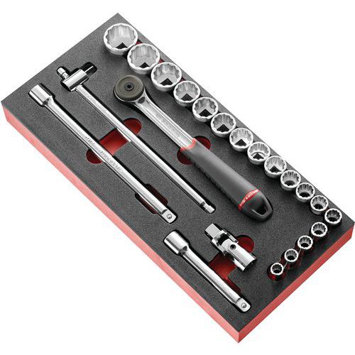 Foam inlay voor huls niveau 2 inch - MODM.S161-2U Foam inlay voor huls niveau 2 inch - MODM.S161-2U