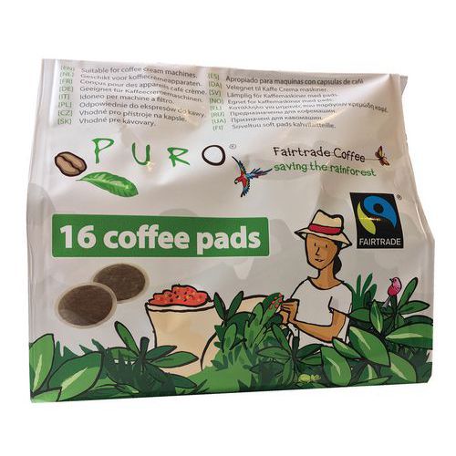 Cups met Puro Fairtrade koffie - Pakket van 16 - Miko Cups met Puro Fairtrade koffie - Pakket van 16 - Miko