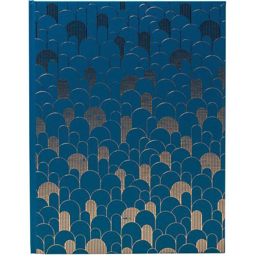 Gastenboek 100 Pagina's Gouden Rand Neo Deco - 27x22 Cm - Exacompta