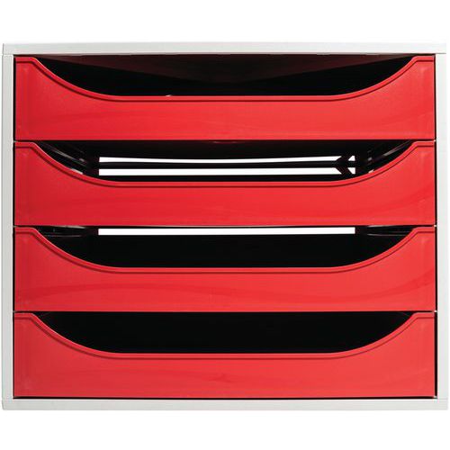 Module de classement 4 tiroirs Ecobox Office - Exacompta Module de classement 4 tiroirs Ecobox Office - Exacompta
