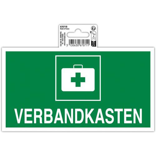 Bord EHBO-doos Duits - 20x11 cm - Exacompta Bord EHBO-doos Duits - 20x11 cm - Exacompta