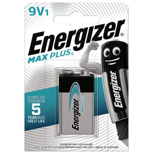 Pile alcaline Max Plus 9V FSB1 - Energizer Pile alcaline Max Plus 9V FSB1 - Energizer