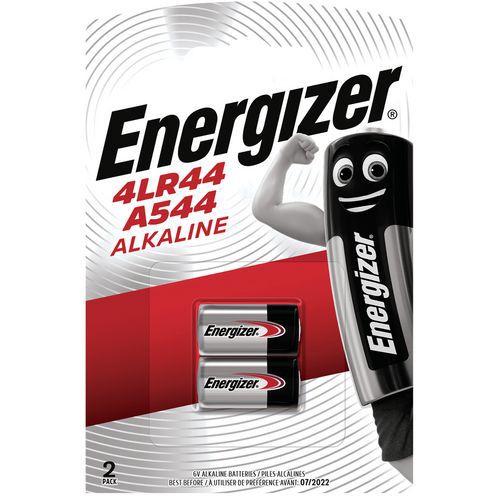 Pile miniature alcaline 4LR44 - Lot de 2 - Energizer Pile miniature alcaline 4LR44 - Lot de 2 - Energizer