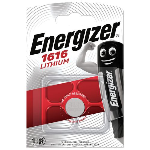 Pile bouton Lithium CR 1616 - Energizer Pile bouton Lithium CR 1616 - Energizer