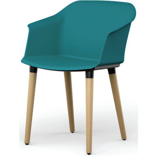 Multifunctioneel stoel Scott met houten poten - Eol Multifunctioneel stoel Scott met houten poten - Eol