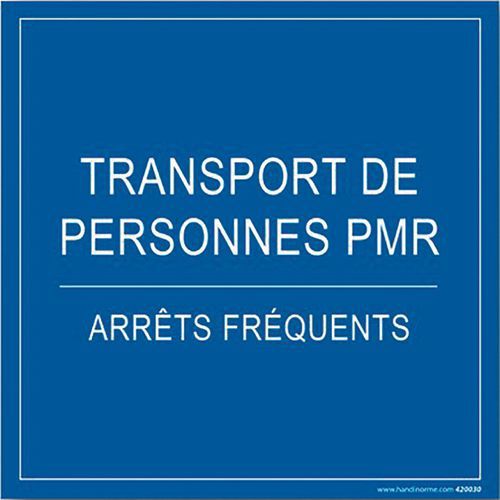 Parkeerbord TRANSPORT DE PERSONNES PBR ARRETS FREQUENTS Parkeerbord TRANSPORT DE PERSONNES PBR ARRETS FREQUENTS