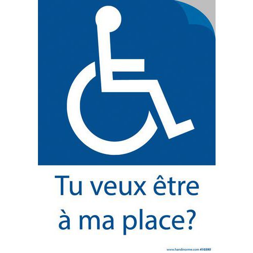 Autocollant - Tu veux être à ma place ? Autocollant - Tu veux être à ma place ?