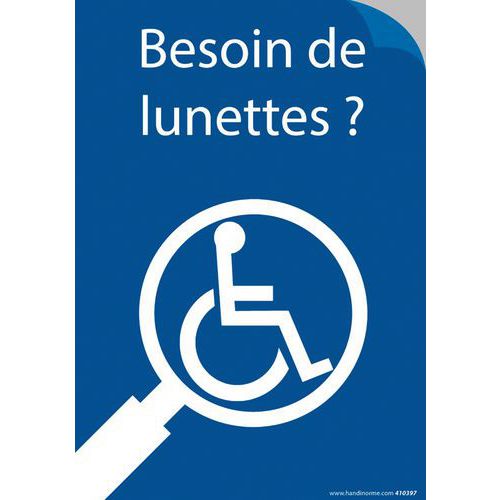 Autocollant - besoin de lunettes ? Autocollant - besoin de lunettes ?