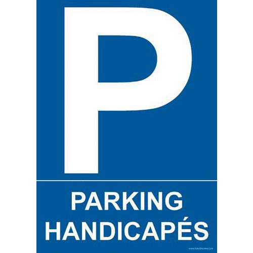 Parkeerbord PARKING HANDICAPES Parkeerbord PARKING HANDICAPES