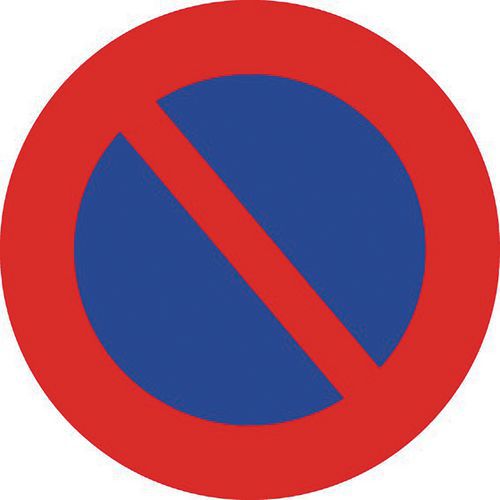 panneau rond interdit de stationner