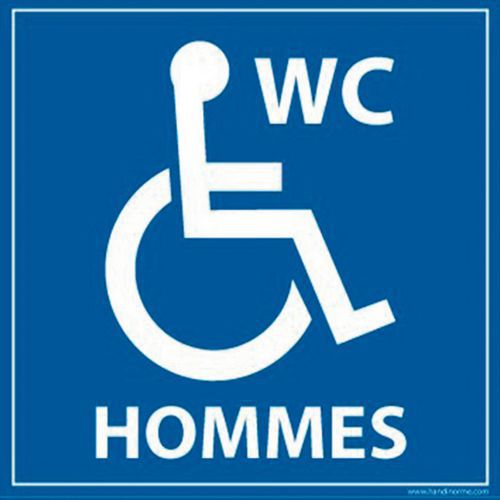 Bord WC HOMMES mindervaliden