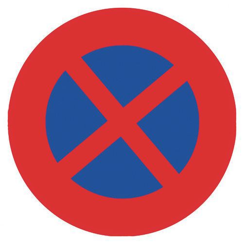 panneau rond interdit de s'arrêter panneau rond interdit de s'arrêter