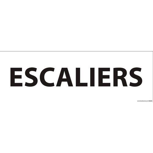 Informatiebord ESCALIERS 210 x 75 mm Informatiebord ESCALIERS 210 x 75 mm