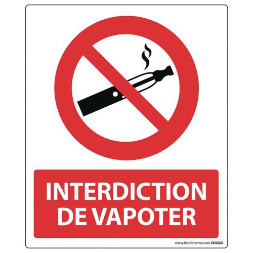 Panneau d'Interdiction de Vapoter Panneau d'Interdiction de Vapoter