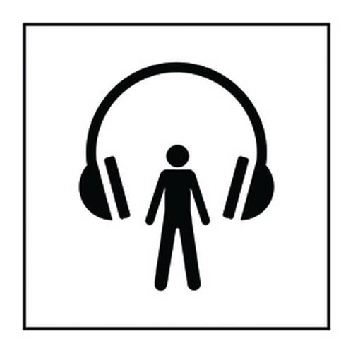 Pictogram koptelefoon in Vinyl Pictogram koptelefoon in Vinyl