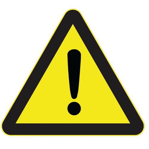 Panneau triangle attention Panneau triangle attention