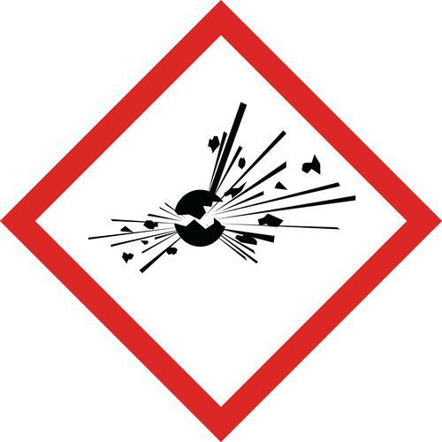 CLP-bord - Explosiegevaar - Zelfklevend - 120x120 mm CLP-bord - Explosiegevaar - Zelfklevend - 120x120 mm