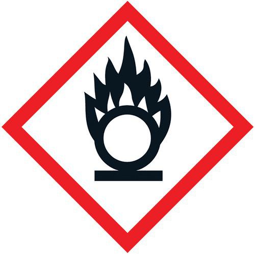CLP-bord - Oxidatiegevaar - Zelfklevend - 120x120 mm CLP-bord - Oxidatiegevaar - Zelfklevend - 120x120 mm