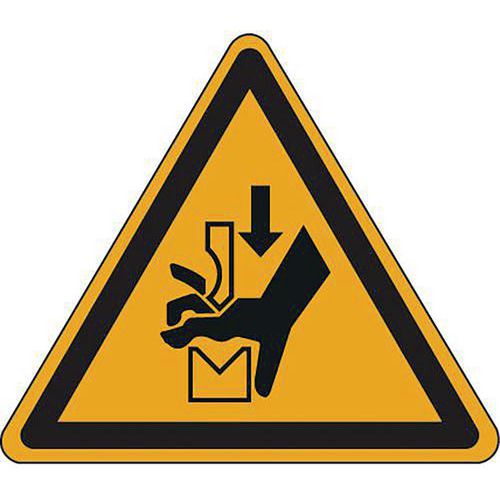 Vierkant waarschuwingsbord Beknellingsgevaar voor handen, aluminium - Manutan Expert Vierkant waarschuwingsbord Beknellingsgevaar voor handen, aluminium - Manutan Expert