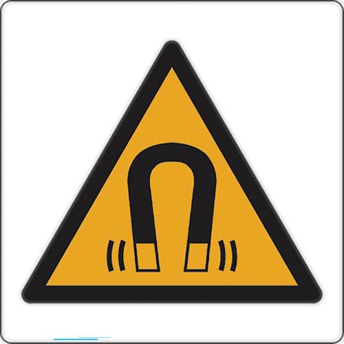 Waarschuwingsbord - Magnetisch veld - Aluminium Waarschuwingsbord - Magnetisch veld - Aluminium