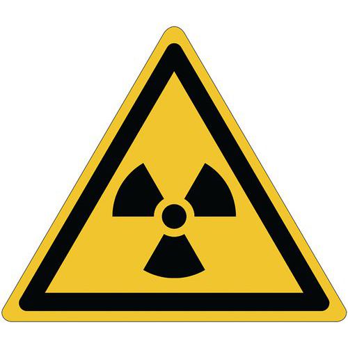 Waarschuwingsbord - Radioactieve stoffen - Aluminium 200 mm Waarschuwingsbord - Radioactieve stoffen - Aluminium 200 mm