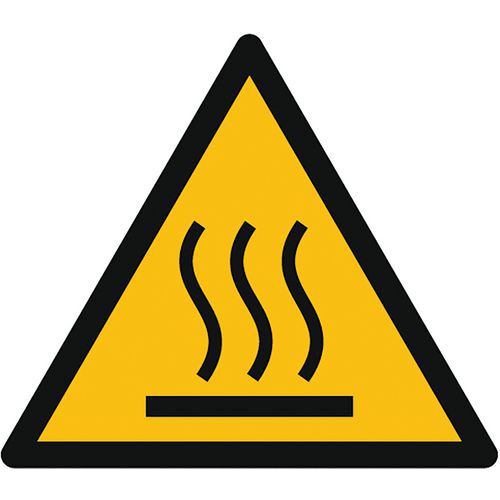 Panneau danger - Surface chaude - Adhésif Panneau danger - Surface chaude - Adhésif