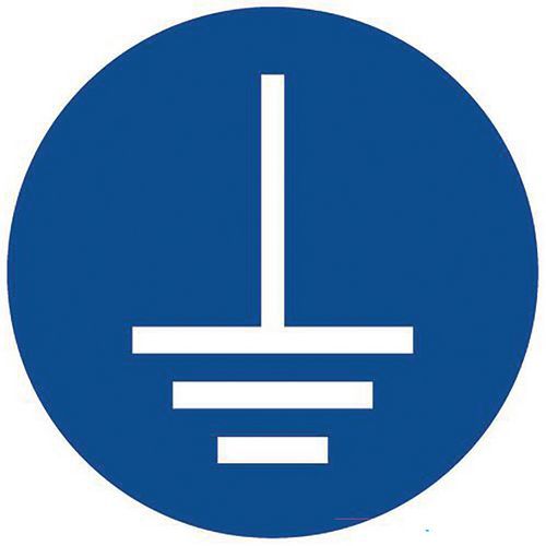 Gebodsbord Aarding, aluminium - 100 mm - Manutan Expert Gebodsbord Aarding, aluminium - 100 mm - Manutan Expert