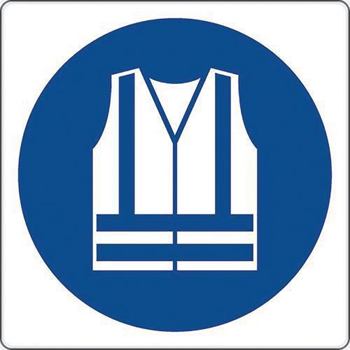 Bord Draag goed zichtbare kleding, aluminium - Manutan Expert Bord Draag goed zichtbare kleding, aluminium - Manutan Expert