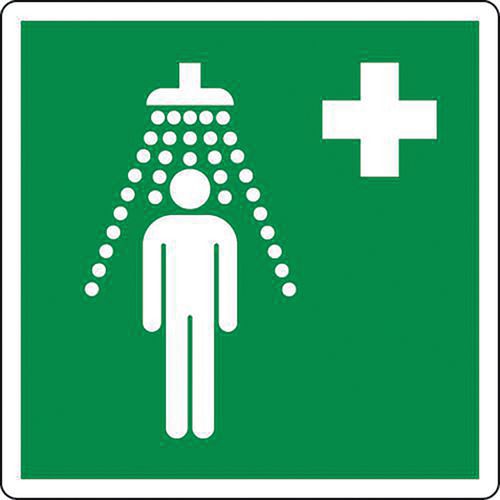 Noodbord Veiligheidsdouche, zelfklevend - Manutan Expert Noodbord Veiligheidsdouche, zelfklevend - Manutan Expert