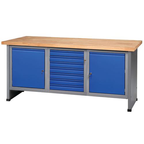 Établi FK 184 avec caisson et tiroirs - Küpper Établi FK 184 avec caisson et tiroirs - Küpper
