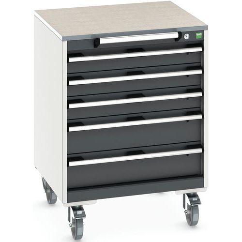 Verrijdbare ladekast Cubio SLR-667-5.3 - Bott Verrijdbare ladekast Cubio SLR-667-5.3 - Bott