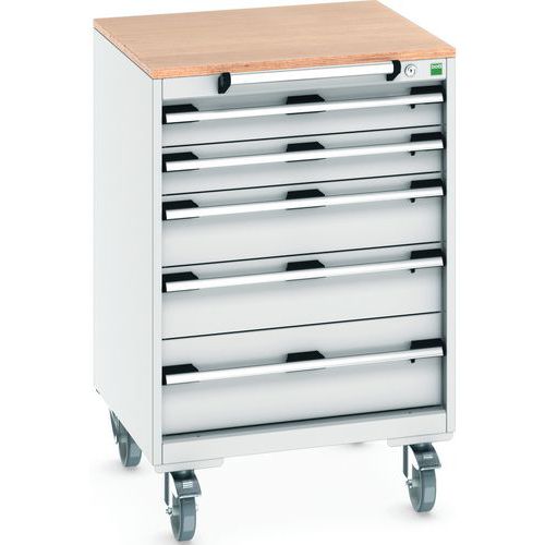 Armoire à Tiroirs Roulante Cubio SLR-668-5.1 - Bott Armoire à Tiroirs Roulante Cubio SLR-668-5.1 - Bott