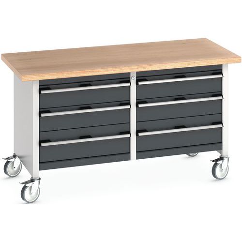 Établi roulant monobloc avec tiroirs_Bott Établi roulant monobloc avec tiroirs_Bott