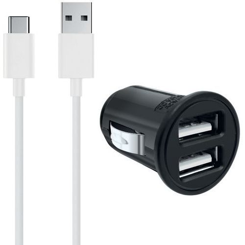 Oplader sigarettenaansteker USB + USB-kabel Type C - Moxie Oplader sigarettenaansteker USB + USB-kabel Type C - Moxie