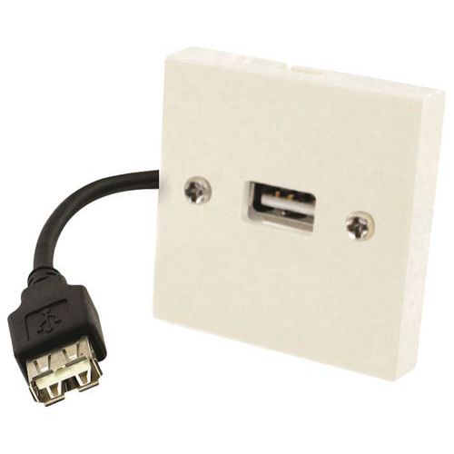 USB-frontplaat voor contactdoosmontage USB-frontplaat voor contactdoosmontage